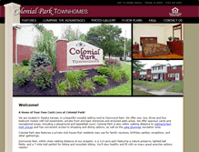 Tablet Screenshot of colonialparktopeka.com